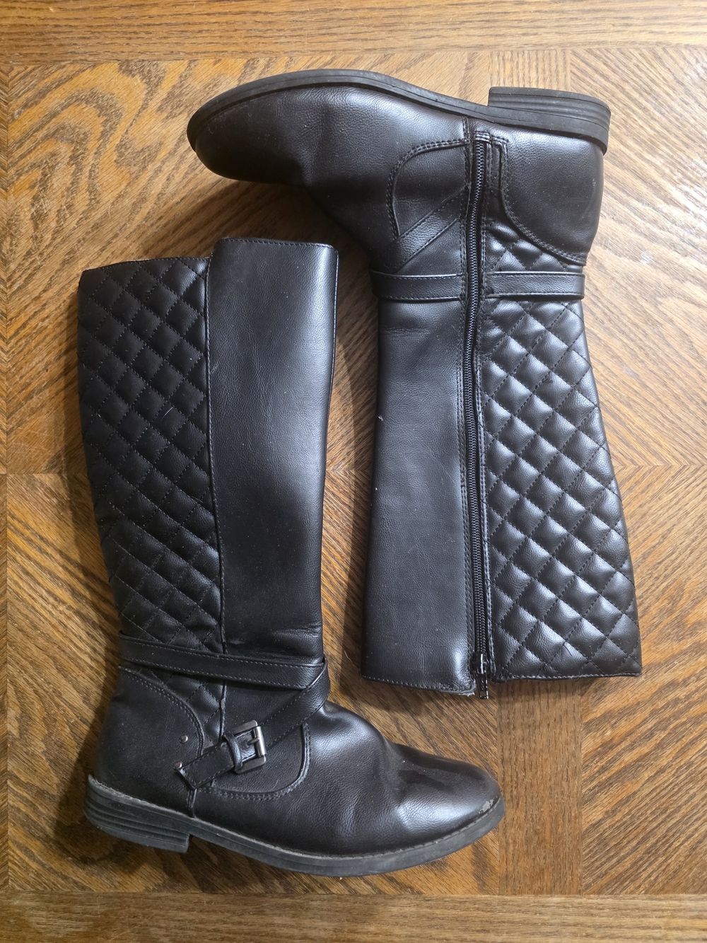 Girls Tall Black Boots